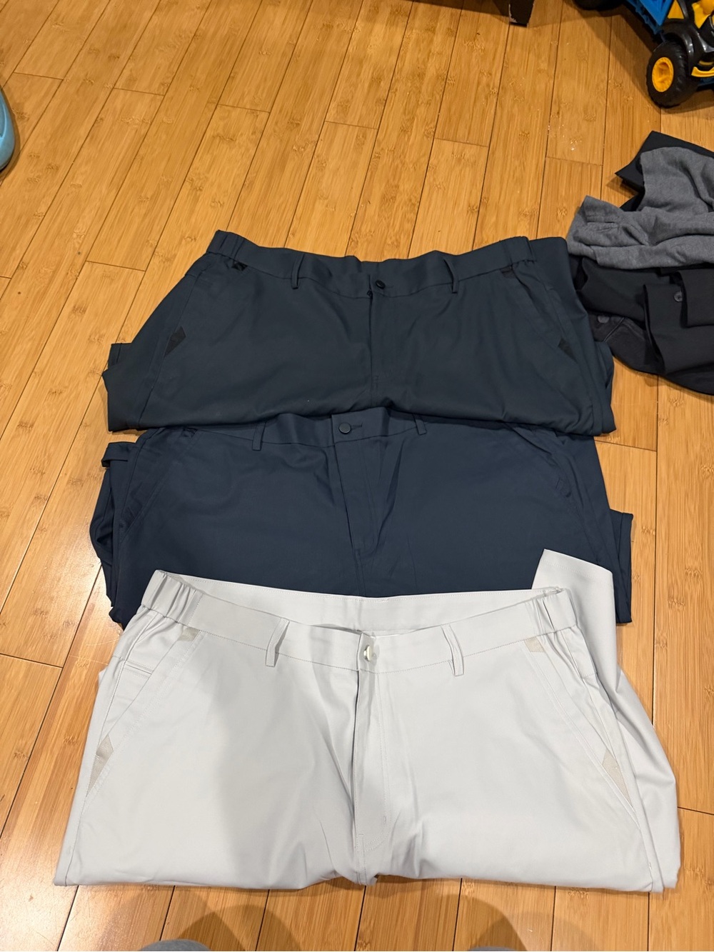 Men's Classic Casual Pants - Black, Navy, Light Gray